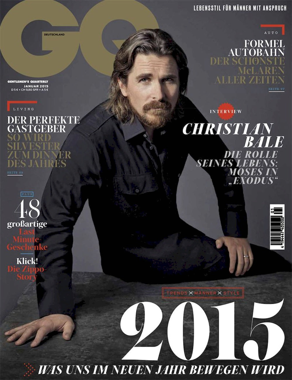 GQ Revista Alemania 2015-01 – Christian Bale – Edición original