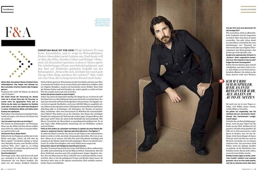 GQ Revista Alemania 2015-01 – Christian Bale – Edición original