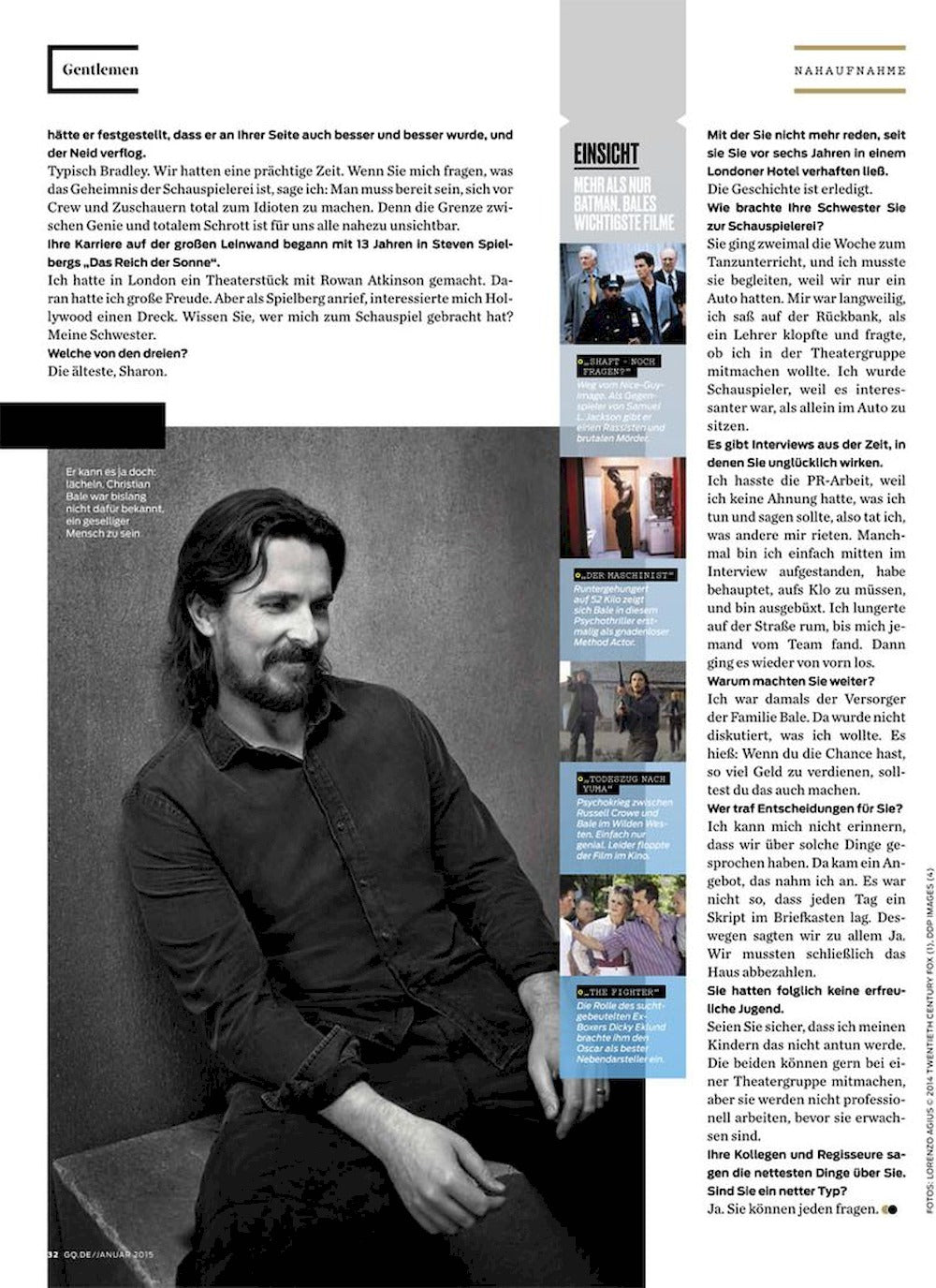 GQ Revista Alemania 2015-01 – Christian Bale – Edición original
