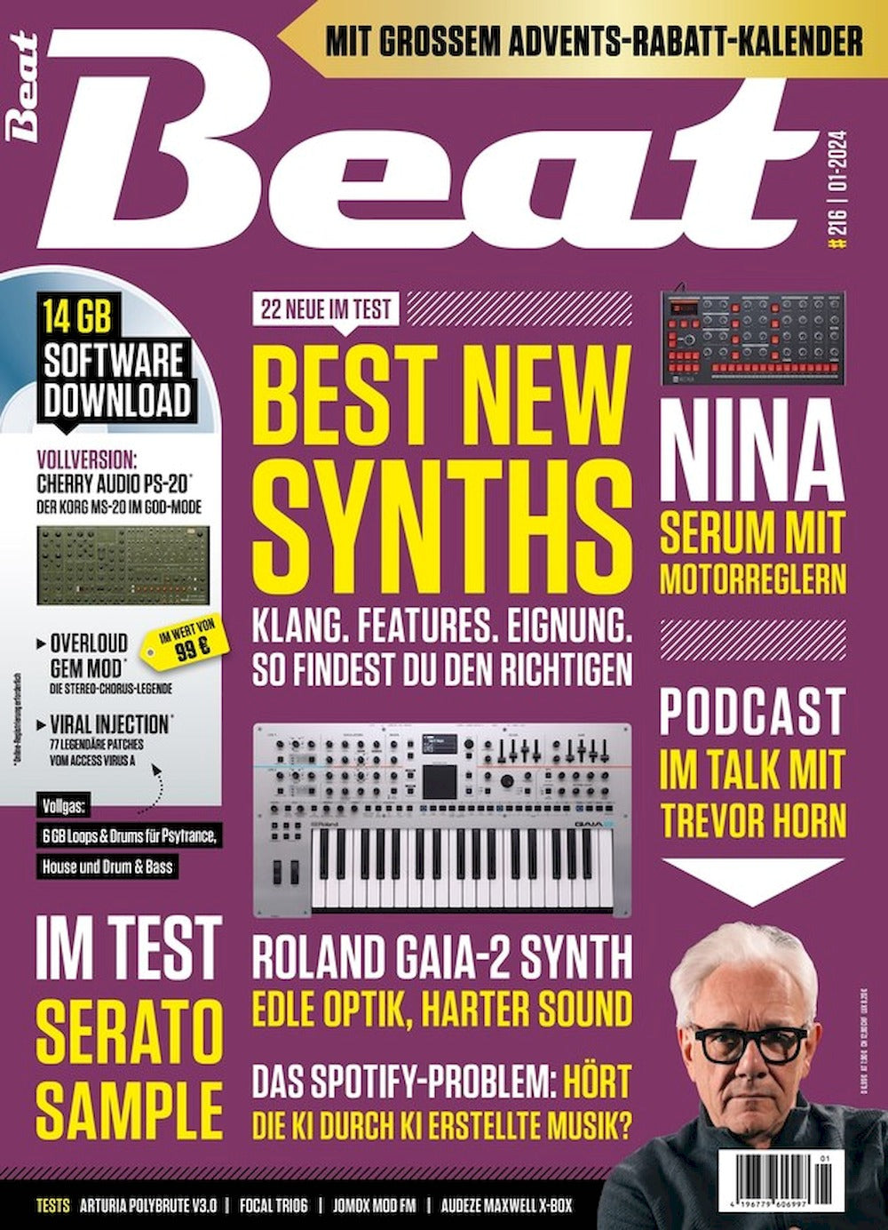 Beat Magazin Deutschland 2024-01 Trevor Horn Alva Noto