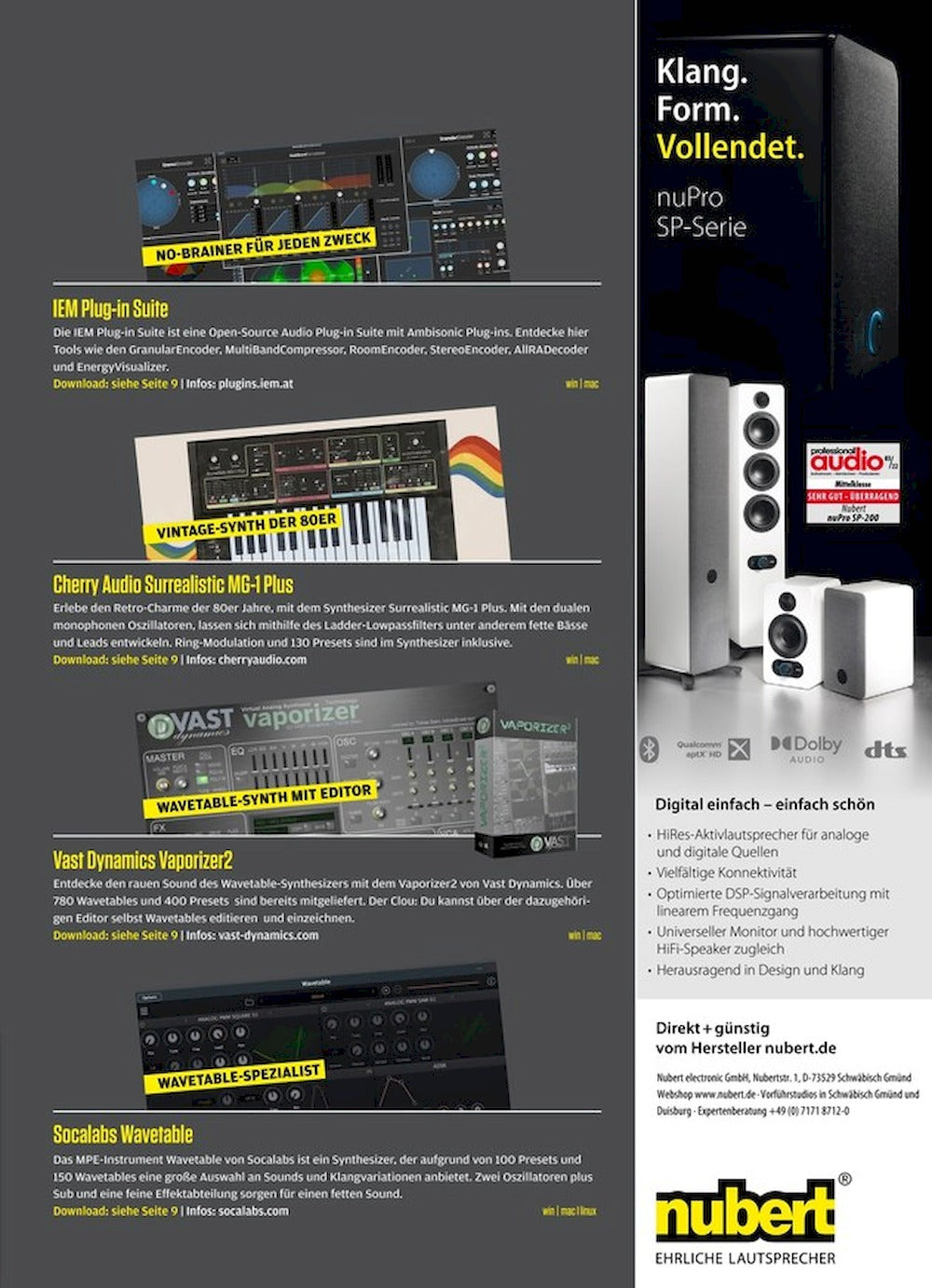 Beat Magazin Deutschland 2024-01 Trevor Horn Alva Noto