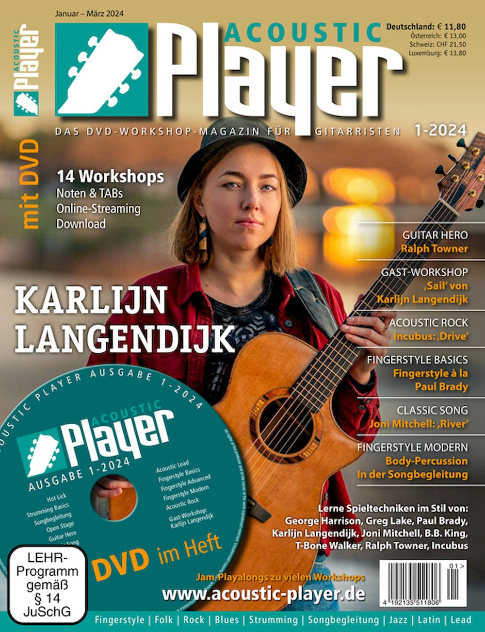Acoustic Player Revista Alemania 2024-01 Karlijn Langendijk Paul Brady Ralph Towner