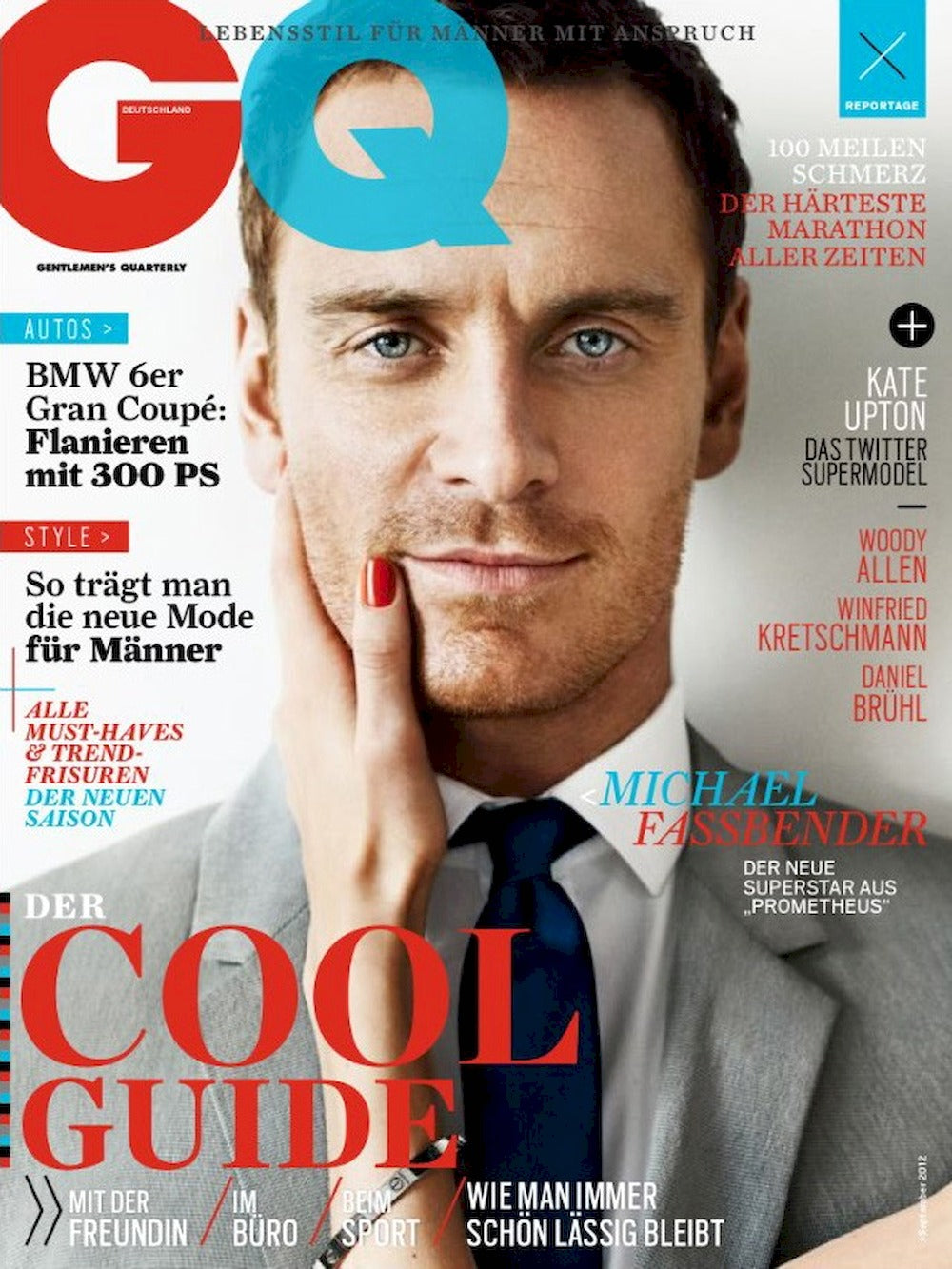 GQ Magazine Allemagne 2012-09 Michael Fassbender Édition originale
