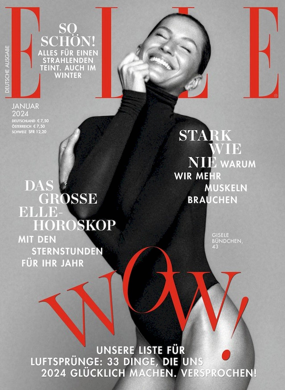 Elle Magazin Deutschland 2024-01 Gisele Bündchen