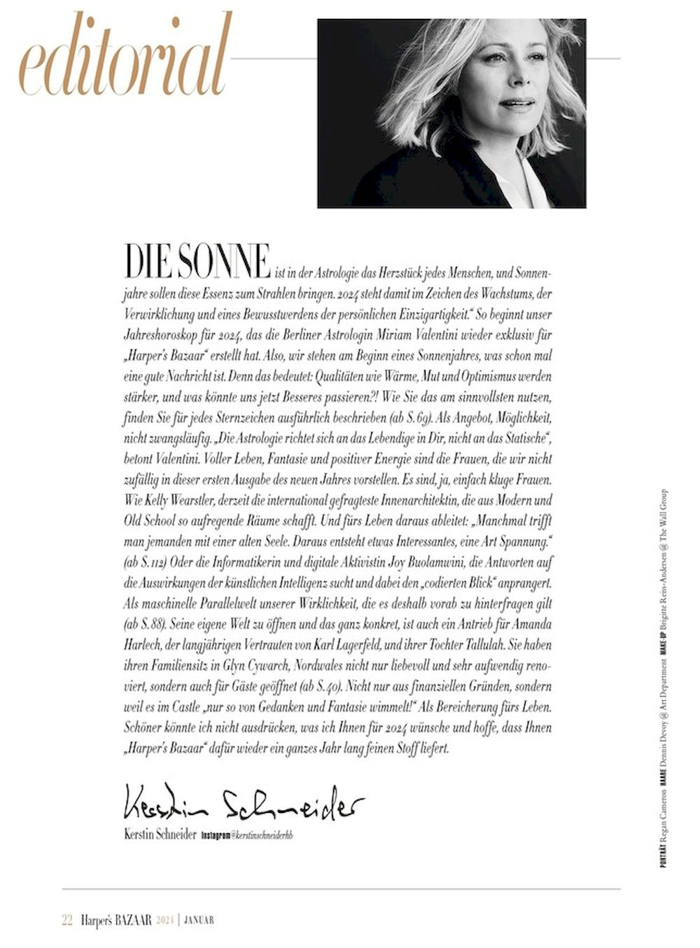 Harpers Bazaar Magasin Tyskland 2024-01 – Kelly Wearstler – Originaludgave