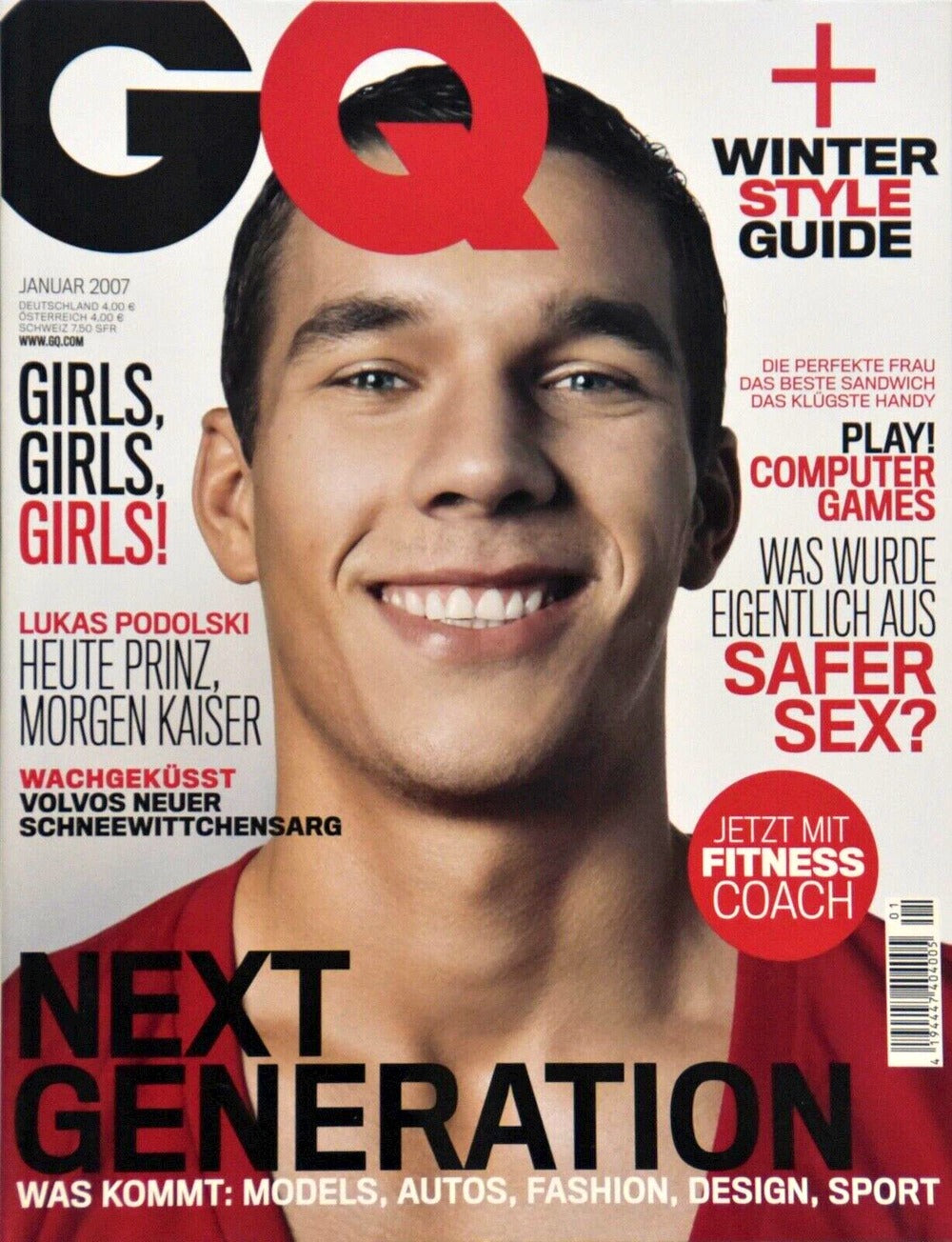 GQ Magazin Deutschland 2007-01 Lukas Podolski