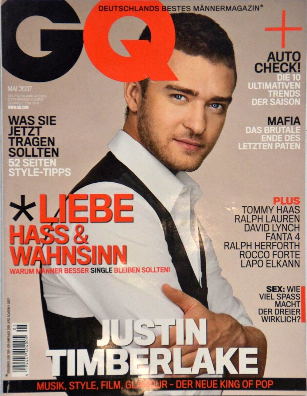 GQ Magazin Deutschland 2007-05 Justin Timberlake
