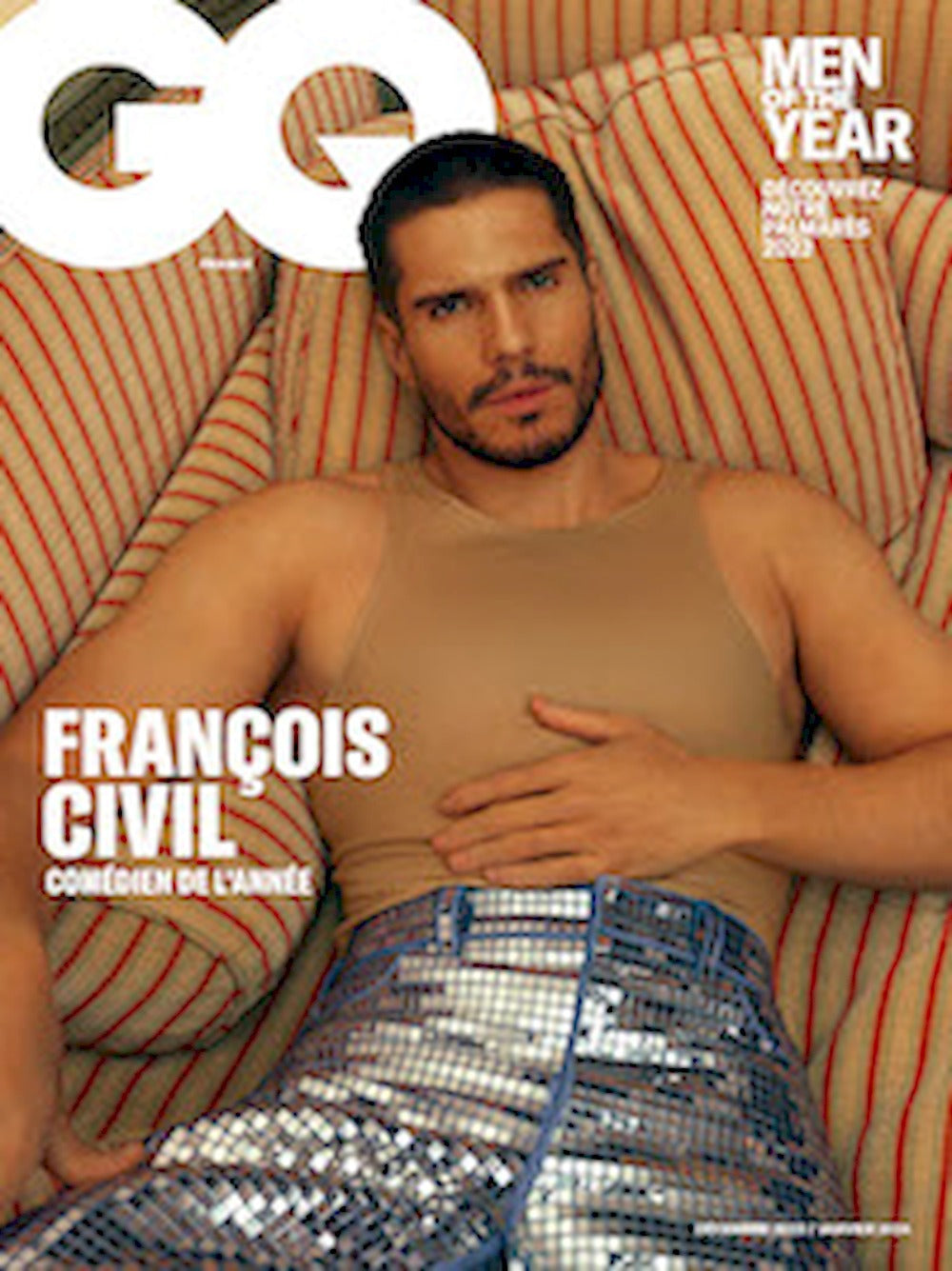 GQ Tijdschrift Frankrijk 2023 #173 François Civil Originele uitgave