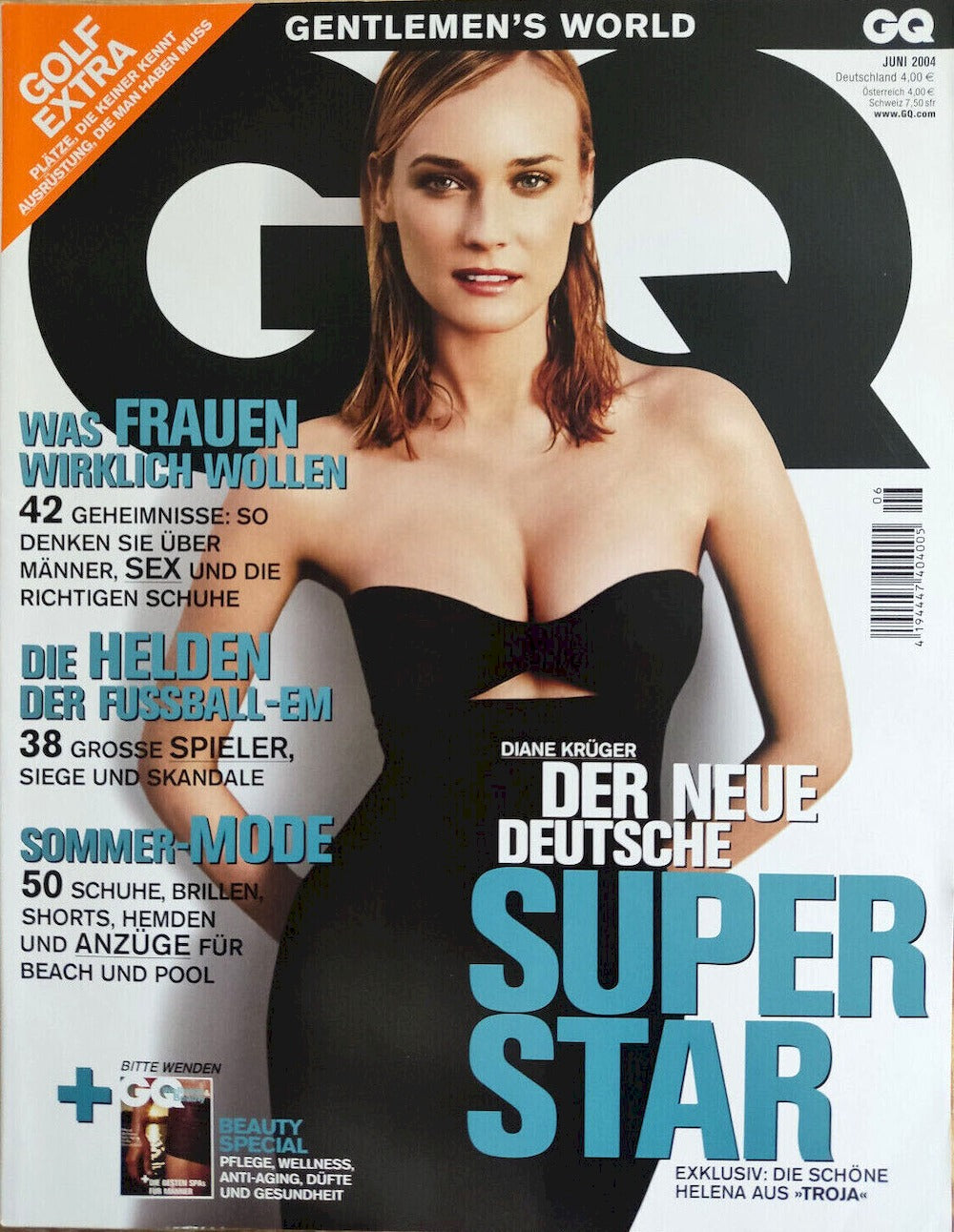GQ Magazin Deutschland 2004-06 Diane Kruger Lenny Kravitz Rankin Mischa Barton David Beckham