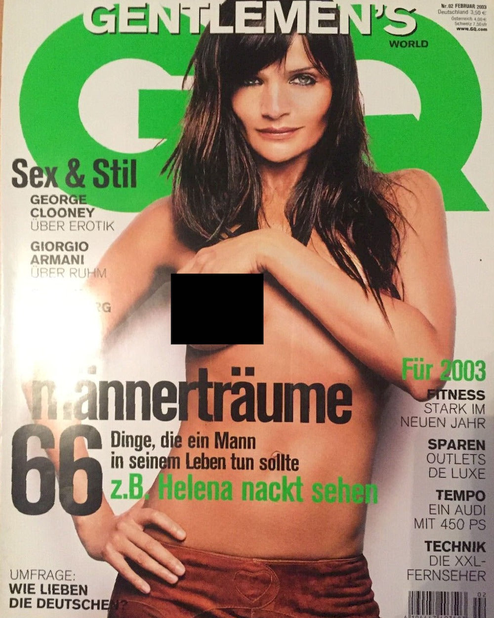 GQ Magazin Deutschland 2003-02 Helena Christensen
