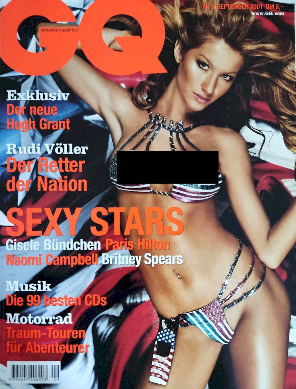 GQ Magazine Allemagne 2001-09 – Gisele Bündchen David LaChapelle Elsa Benitez Franziska Knuppe – Édition originale