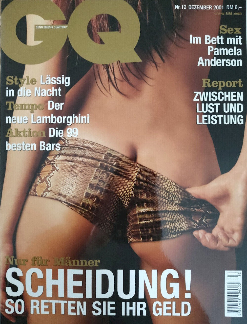 GQ Magazin Deutschland 2001-12 Pamela Anderson Jessica Riccardi Teresa Cija Lourenco