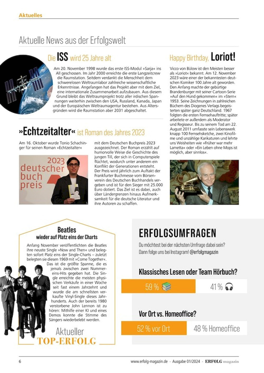 Erfolg Tijdschrift Duitsland 2024-01 – Philipp Plein Celine Dion – Originele uitgave