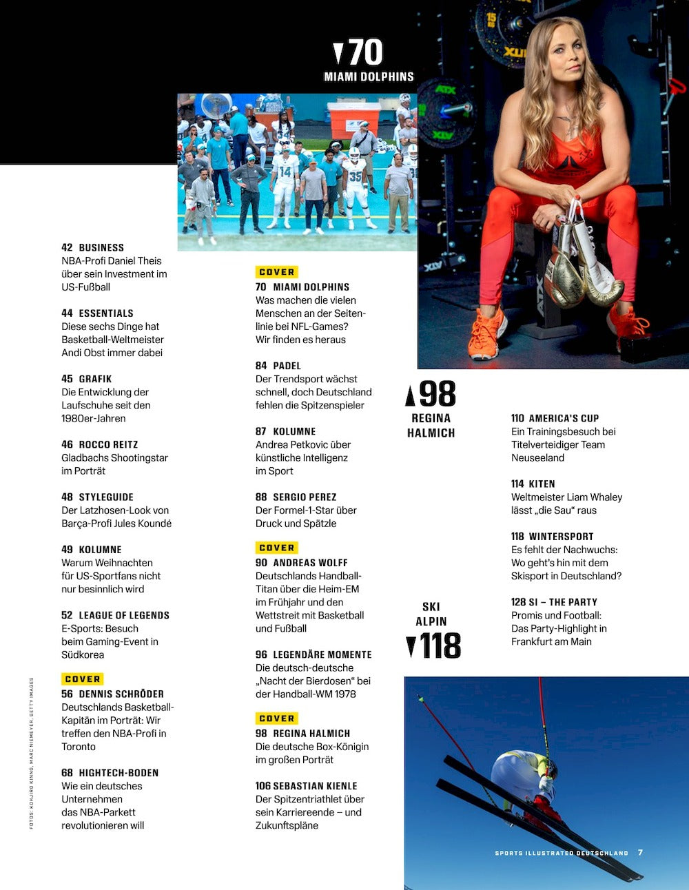 Sports Illustrated Magasin Tyskland 2024-01 Dennis Schröder Miami Dolphins