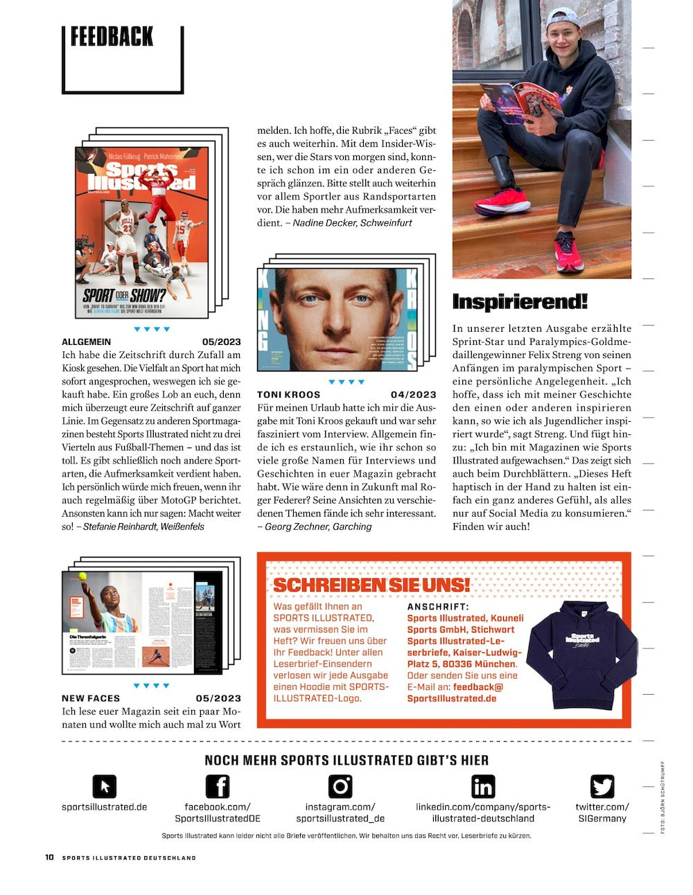 Sports Illustrated Magasin Tyskland 2024-01 Dennis Schröder Miami Dolphins