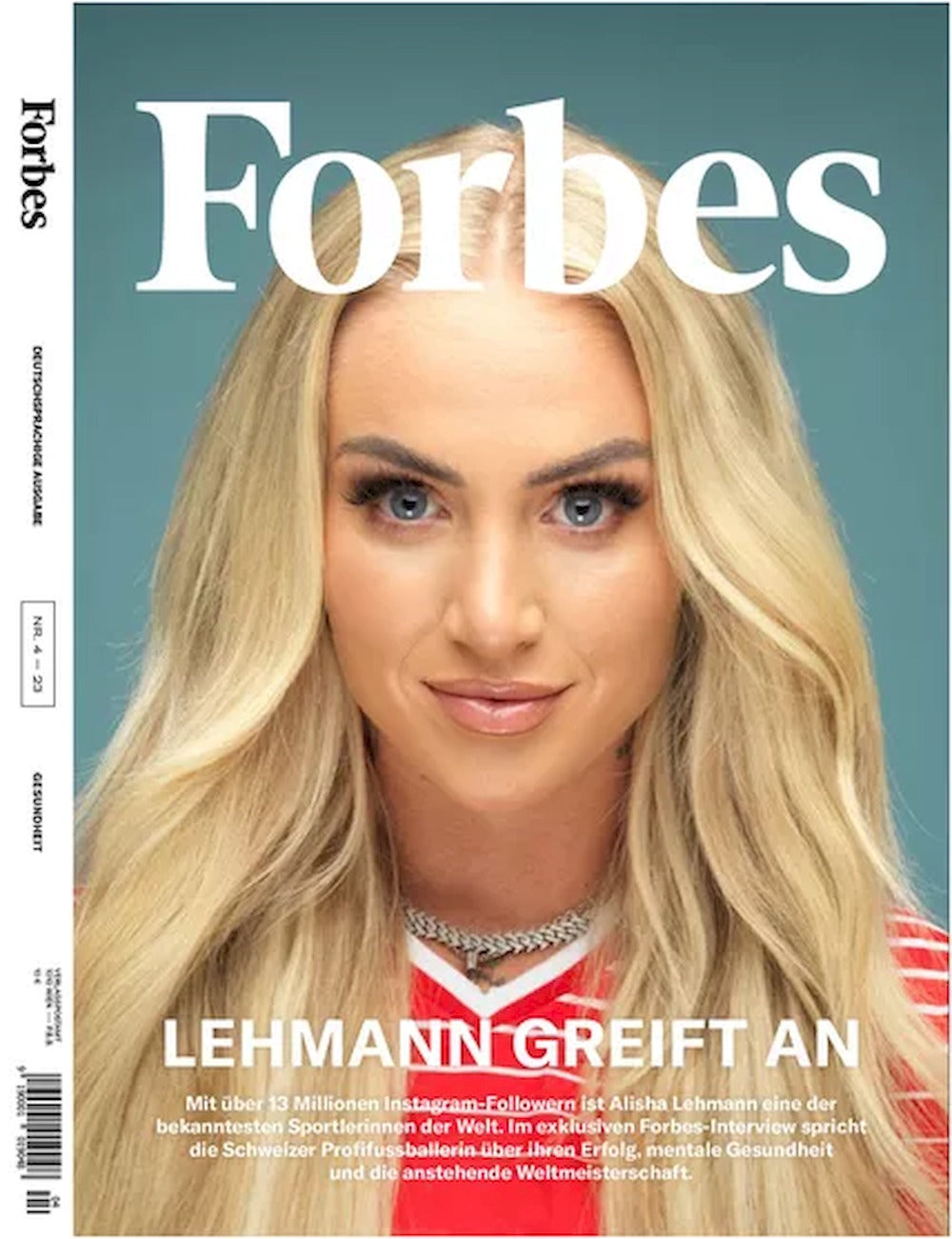 Forbes Magazine Autriche 2023-04 Alisha Lehmann Édition originale
