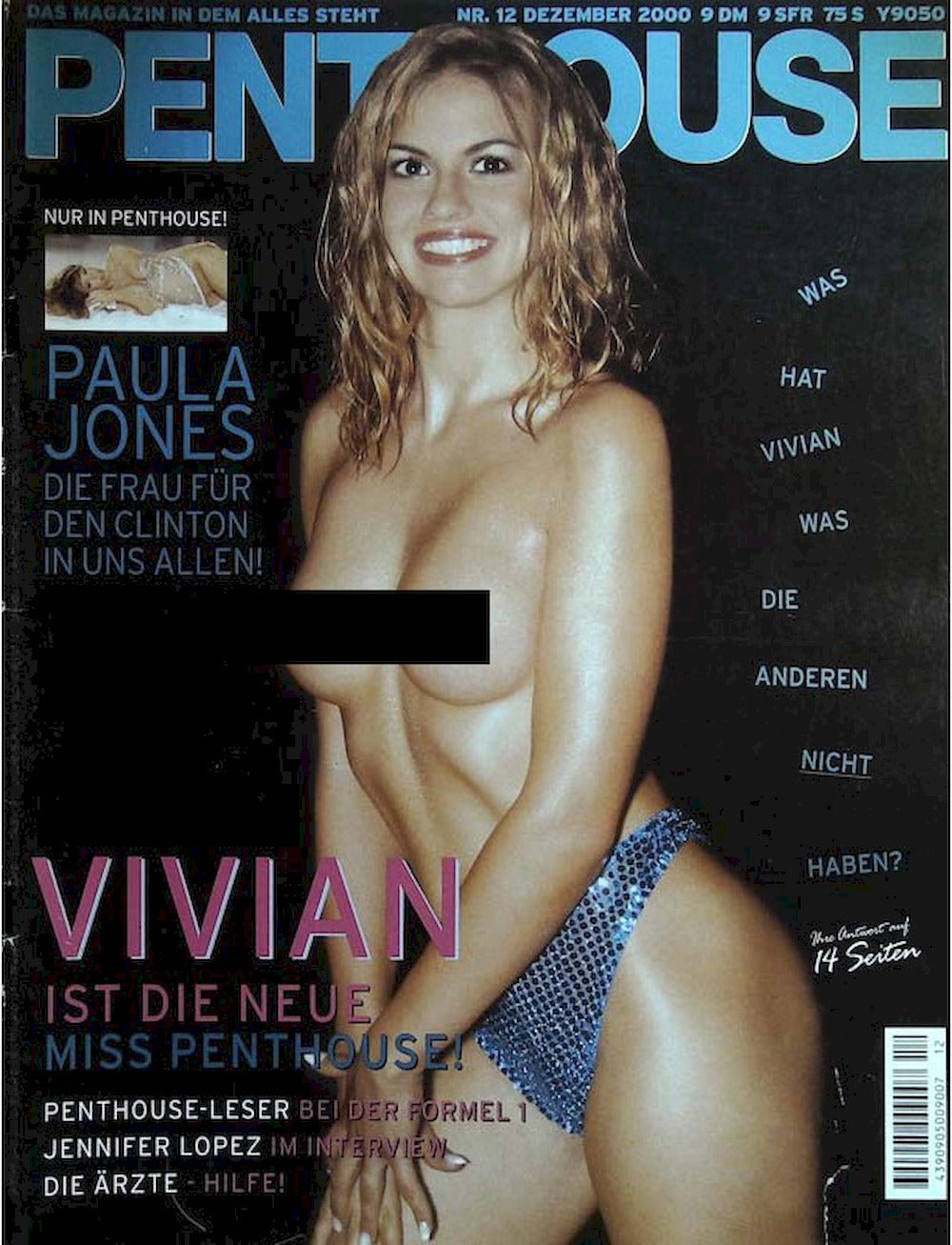 Penthouse Magazin Deutschland 2000-12 Vivian Paula Jones Jennifer Lopez