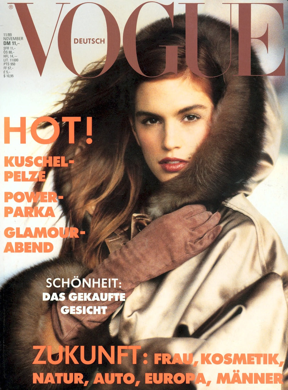 Vogue Revista Alemanha 1989-11 Cindy Crawford