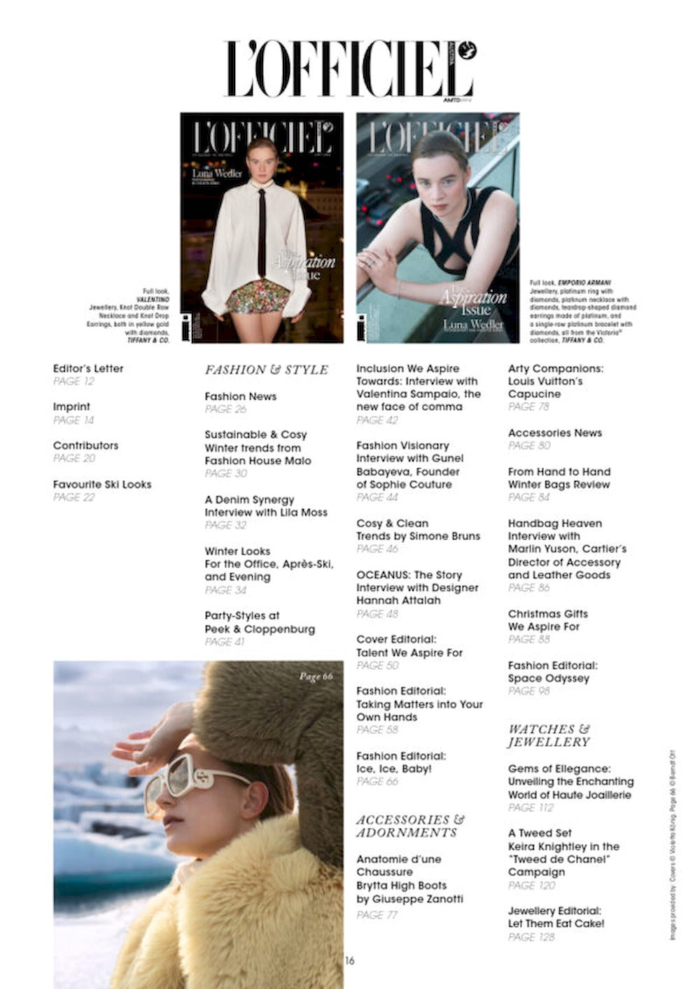 L`Officiel Magazine Autriche 2023 #20 Luna Wedler Édition originale