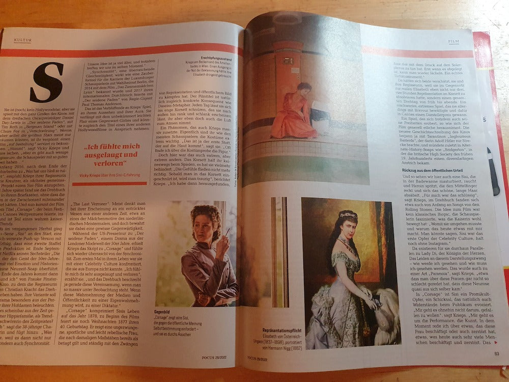 Focus Magasin Tyskland 2022-28 Vicky Krieps Amelie Nothomb