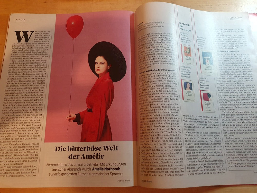 Focus Magasin Tyskland 2022-28 Vicky Krieps Amelie Nothomb