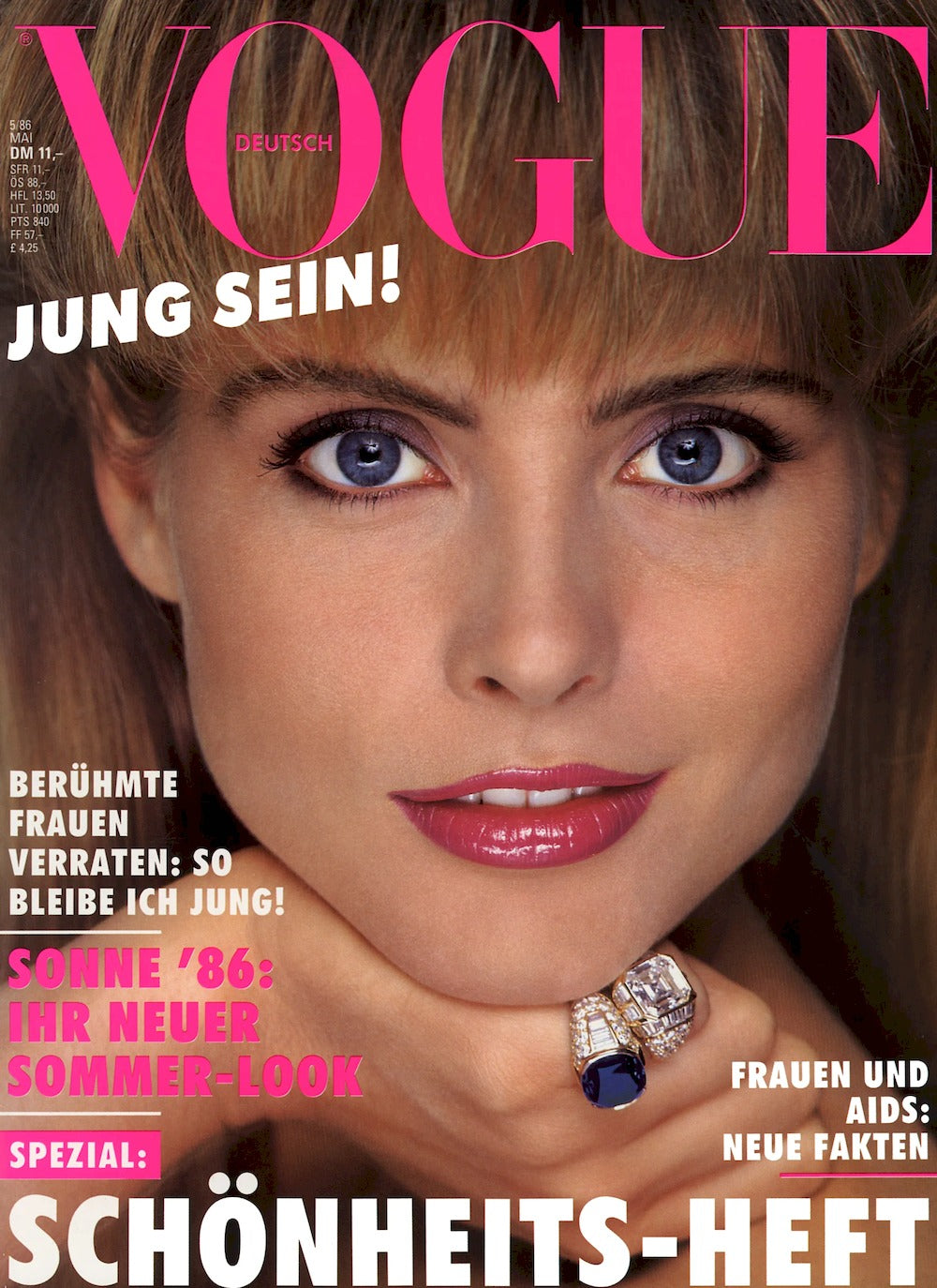 Vogue Magazin Deutschland 1986-05 Kim Alexis