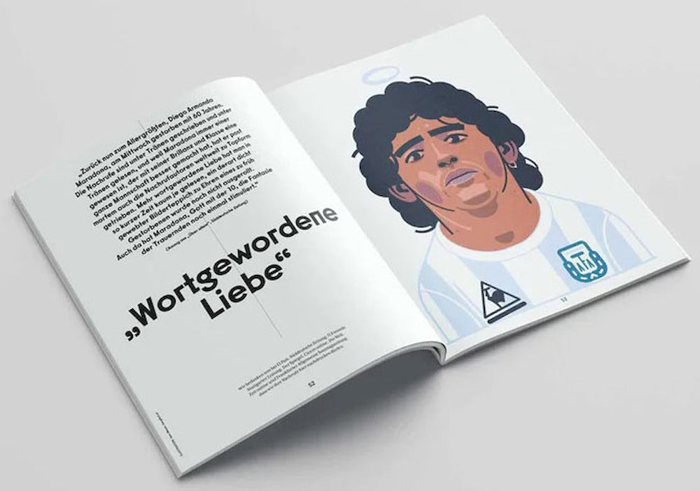 Fussball Gold Lehti Saksa 2020 Diego Maradona Alkuperäinen painos