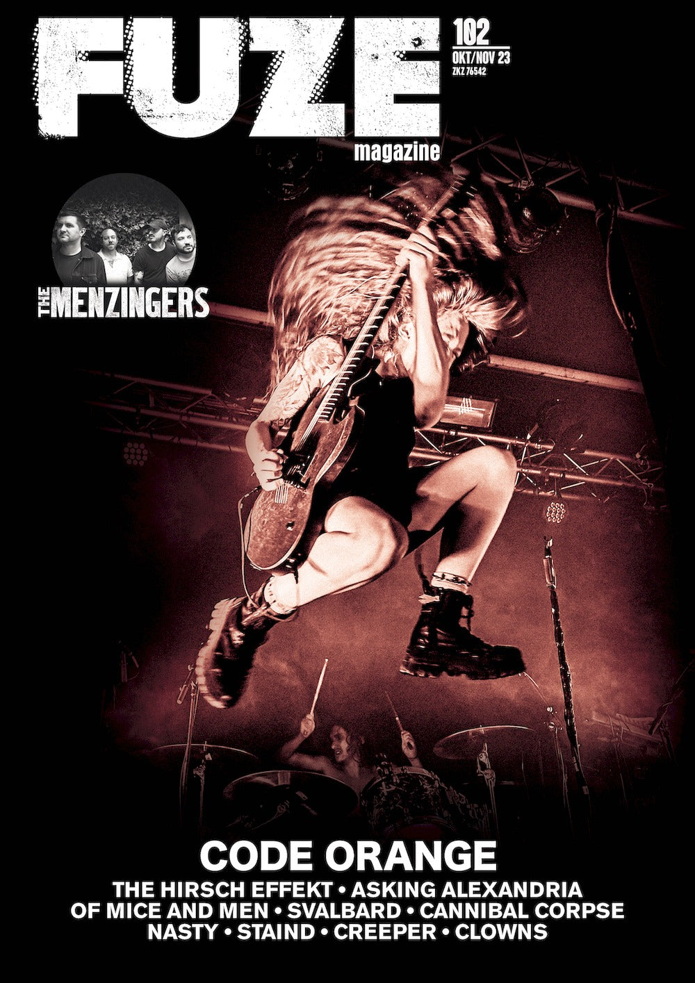 Fuze Rivista Germania 2023 #102 Code Orange The Hirsch Effekt Cannibal Corpse Edizione originale