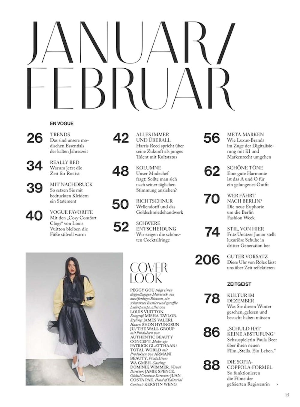 Vogue Magasin Tyskland 2024-01+02 Peggy Gou Min-ji Kim Carey Mulligan