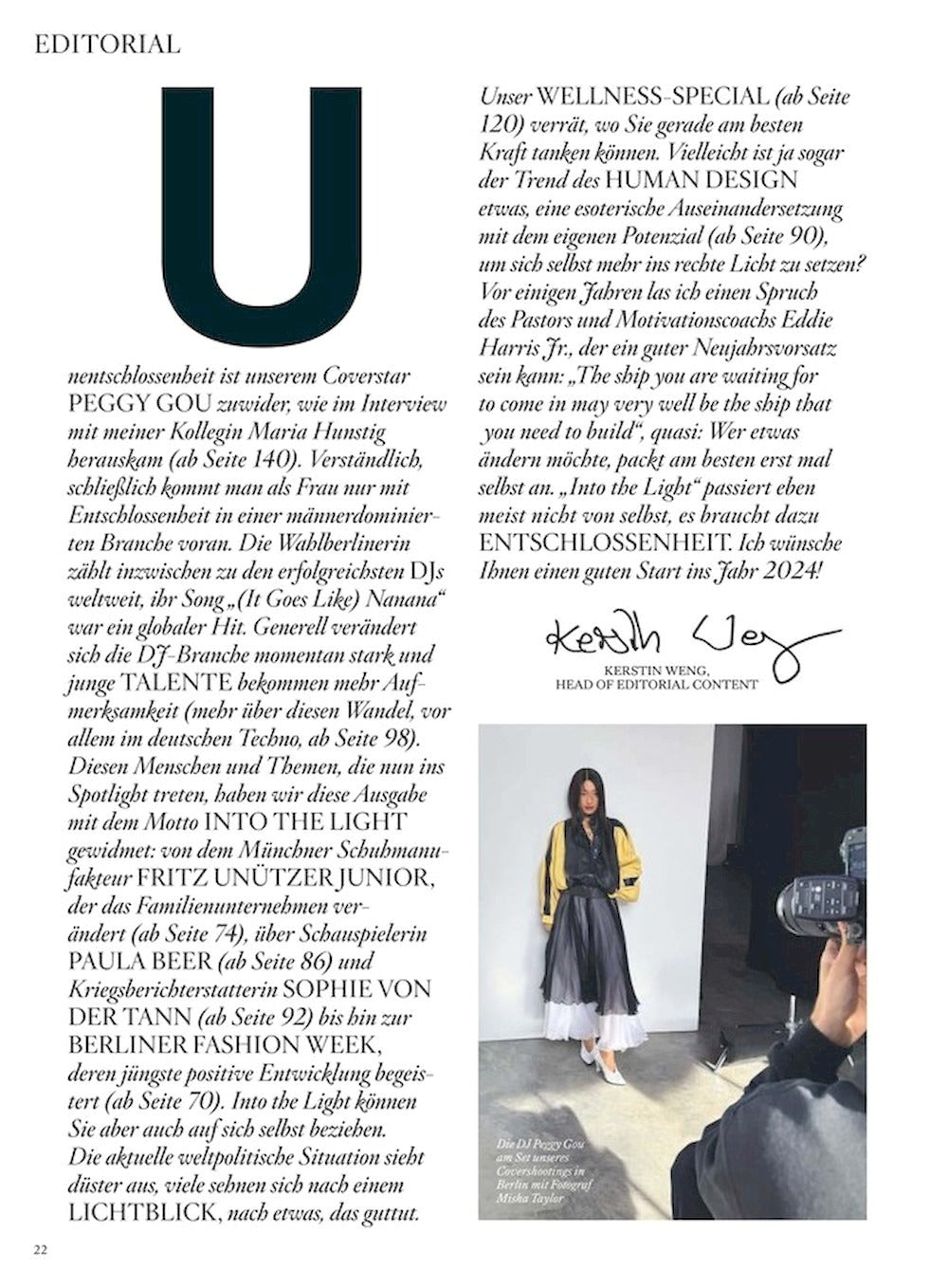 Vogue Magasin Tyskland 2024-01+02 Peggy Gou Min-ji Kim Carey Mulligan