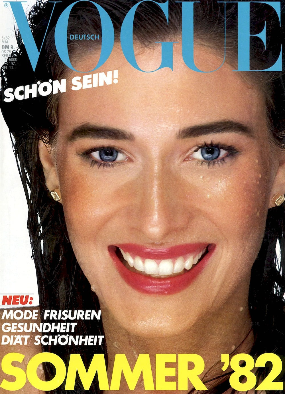 Vogue Lehti Saksa 1982-05 – Rosemary McGrotha – Alkuperäinen painos
