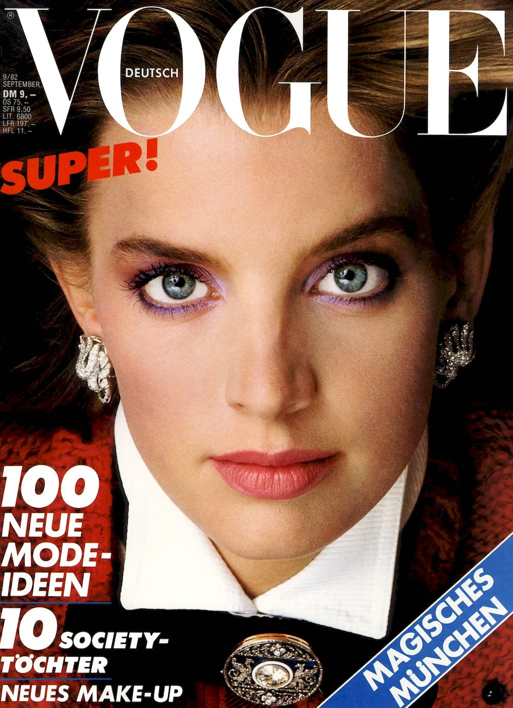 Vogue Magazine Germany 1982-09 Angela Schottenhamel Original Print Issue