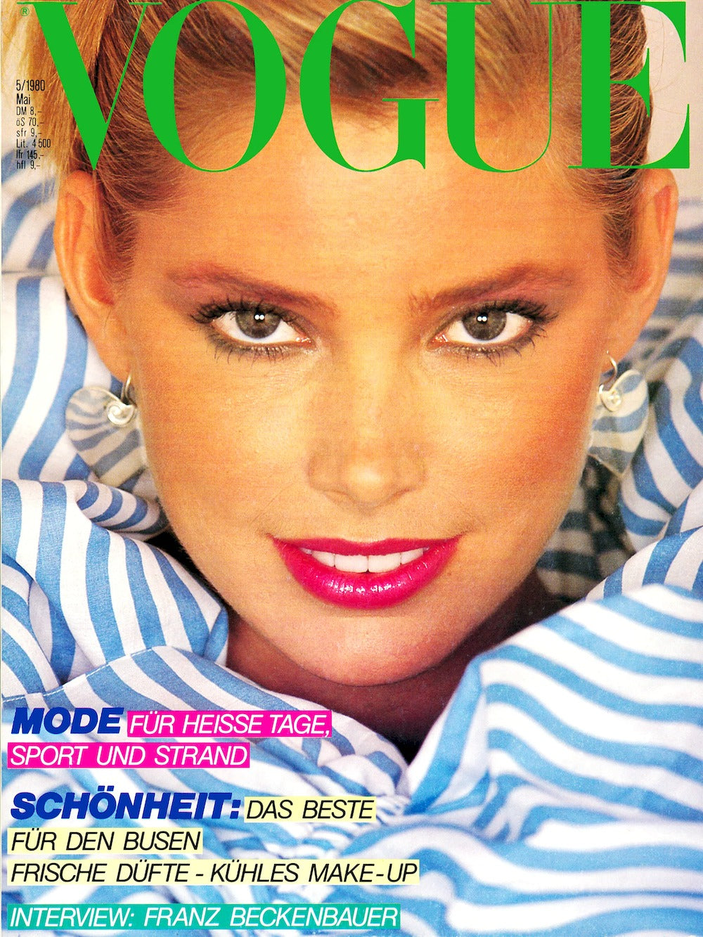 Vogue Magazine Germany 1980-05 Kelly Emberg Original Print Issue