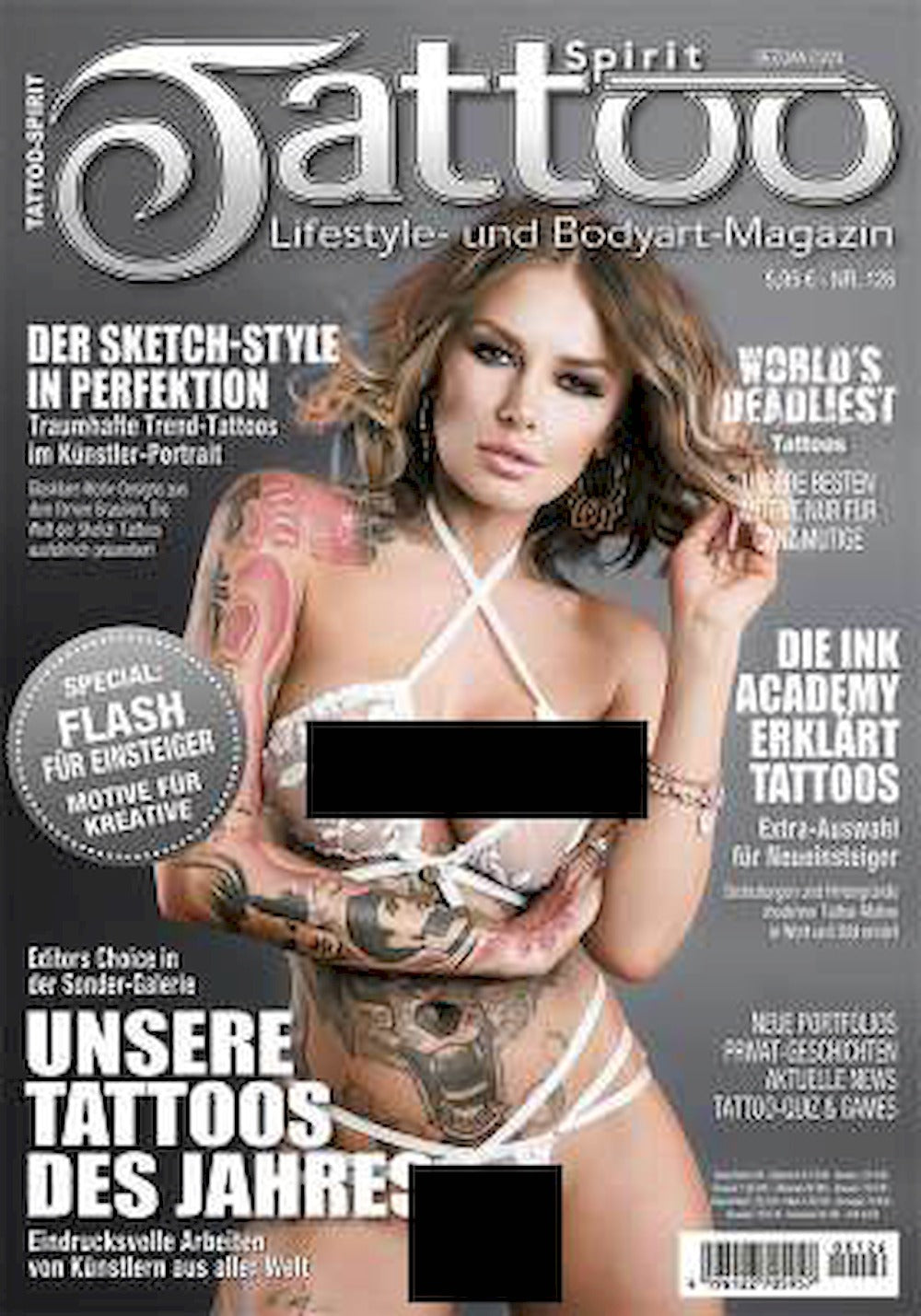 Tattoo Spirit Magazin Deutschland 2023 #126 Clemens Schweitzer Pierre Oked Fredao Oliveira