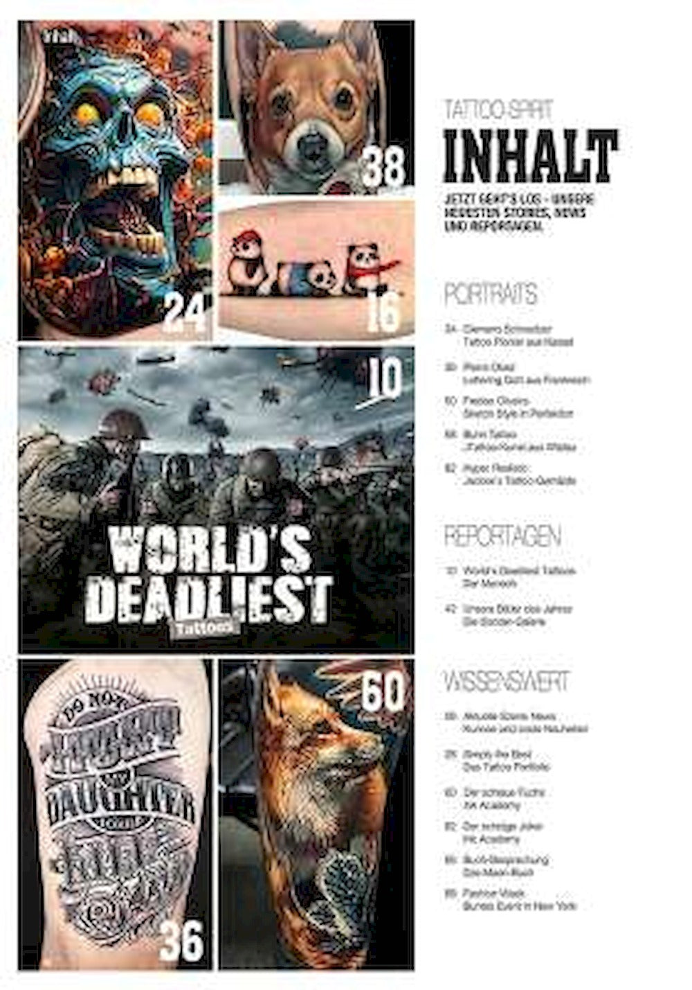 Tattoo Spirit Magazin Deutschland 2023 #126 Clemens Schweitzer Pierre Oked Fredao Oliveira
