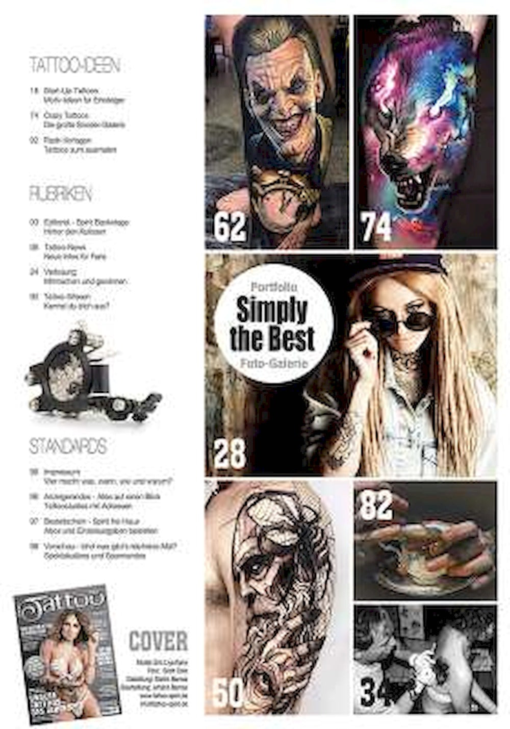 Tattoo Spirit Magazin Deutschland 2023 #126 Clemens Schweitzer Pierre Oked Fredao Oliveira