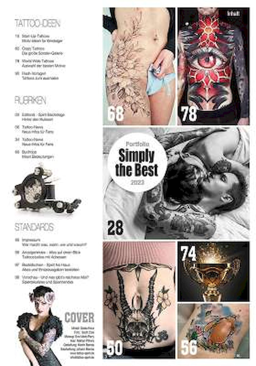 Tattoo Spirit Magasin Tyskland 2023 #125 Nawa Tattooer Nicki Kyrgios Karol Dias Originaludgave