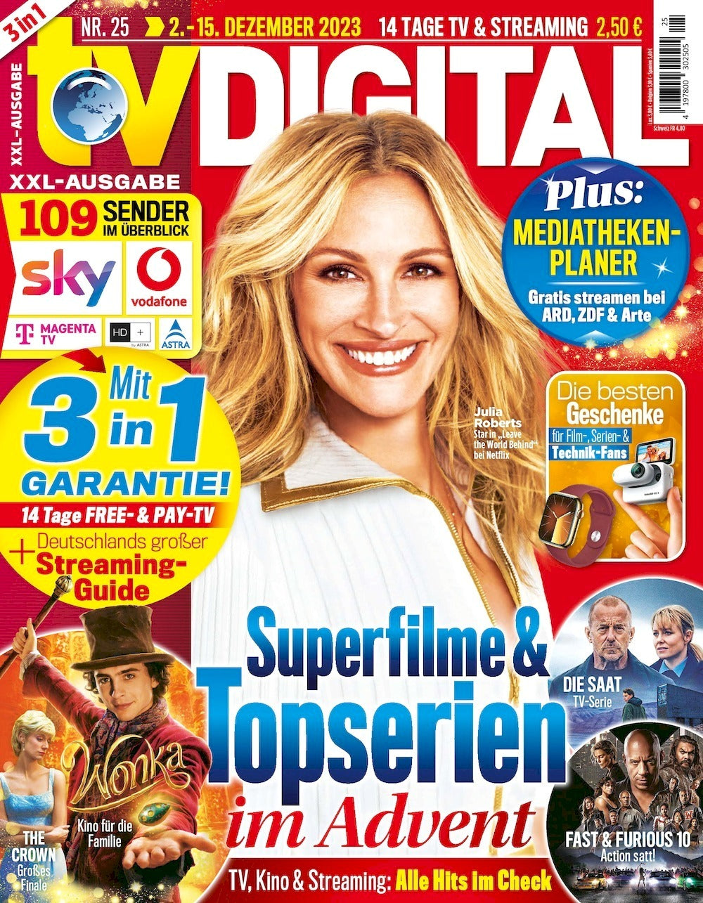 TV Digital Magazine Allemagne 2023-25 Julia Roberts Édition originale