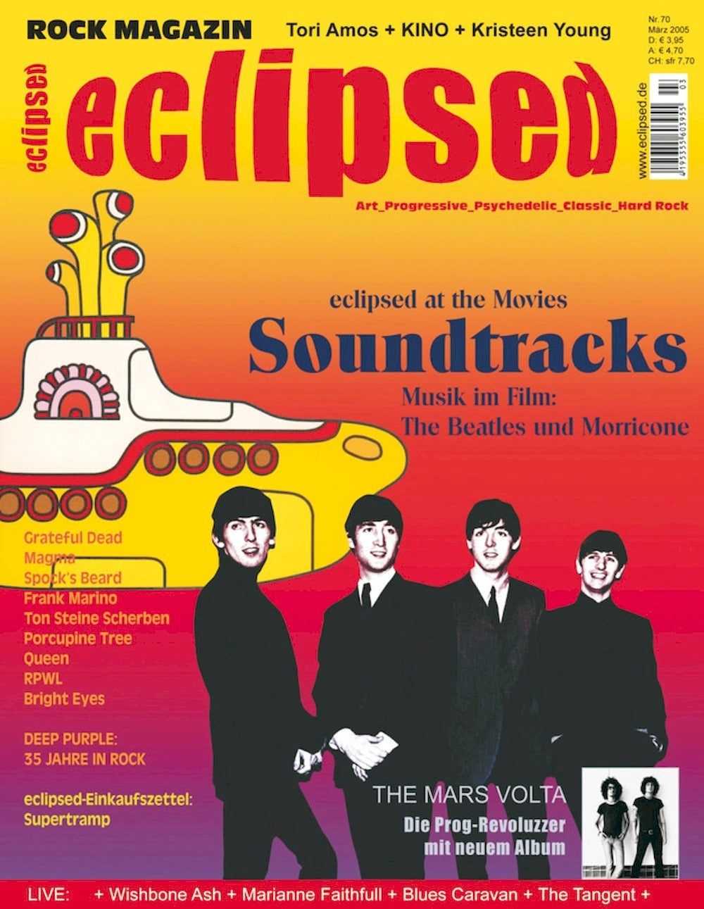 Eclipsed Magazine Allemagne 2005 #70 The Beatles Morricone Grateful Dead Magma Édition originale