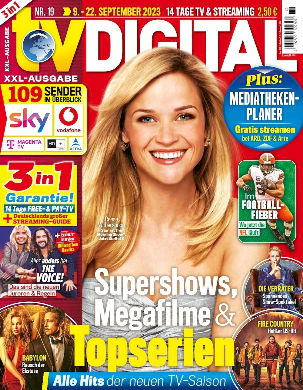 TV Digital Magazine Germany 2023-19 Reese Witherspoon Original Print Issue