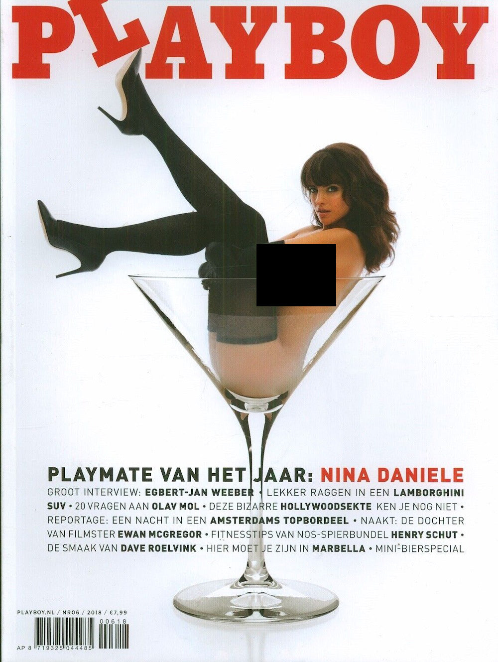 Playboy Magazine Pays-Bas 2018-06 – Nina Daniele Clara McGregor – Édition originale