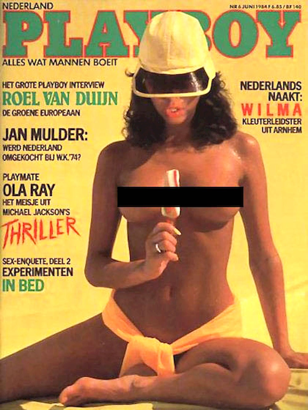 Playboy Rivista Paesi Bassi 1984-06 Yasmine Mehr-Aine Ola Ray Wilma Edizione originale