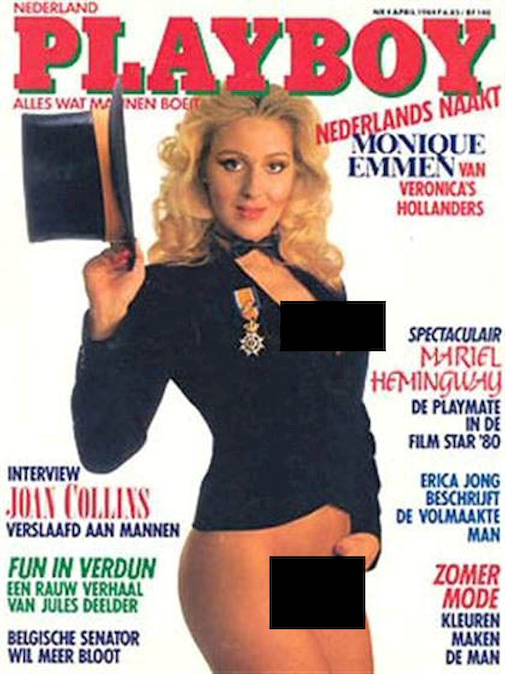 Playboy Magazine Pays-Bas 1984-04 Monique Emmen Terry Nihen Édition originale