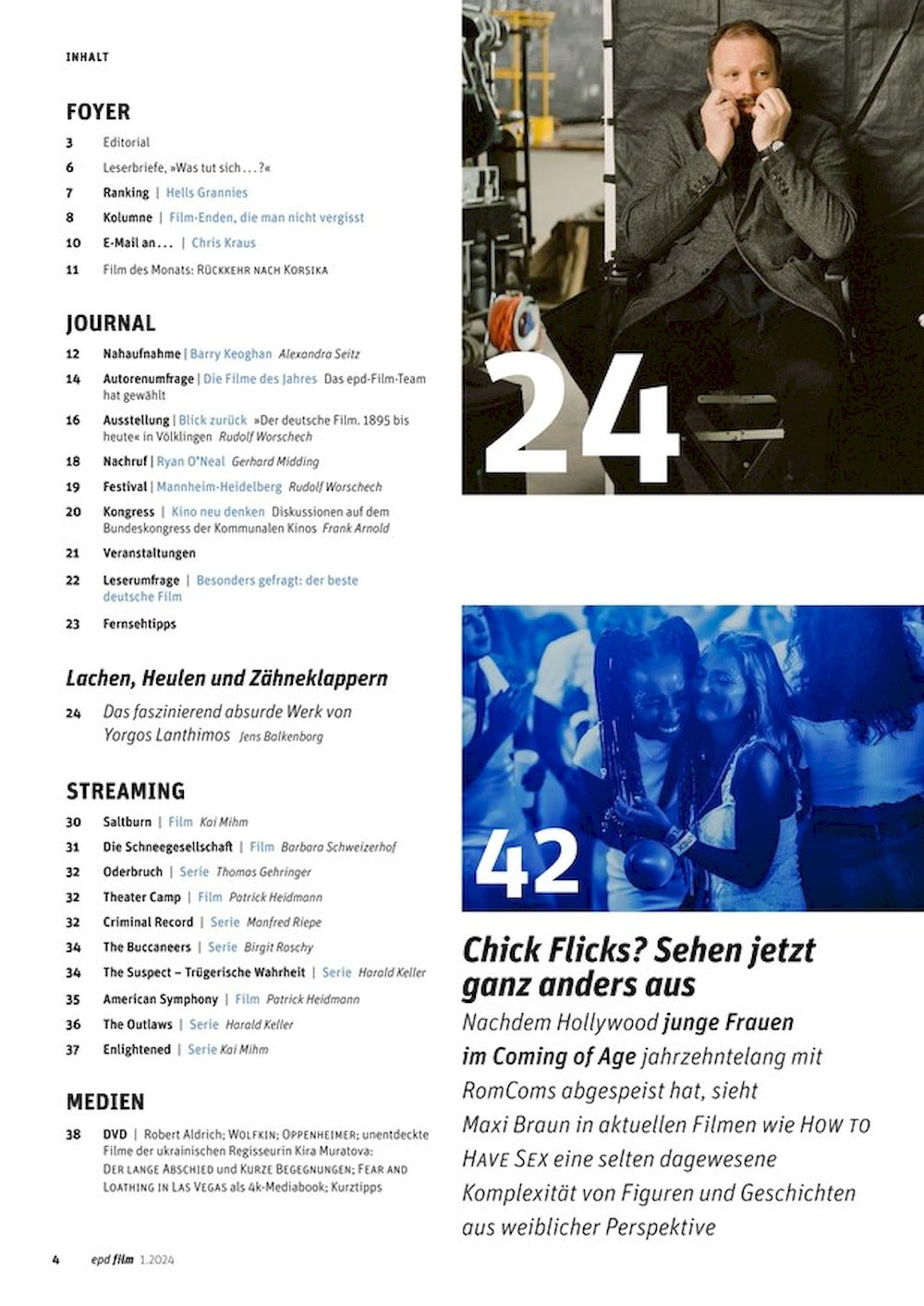 EPD Film Revista Alemania 2024-01 Emma Stone Barry Keoghan