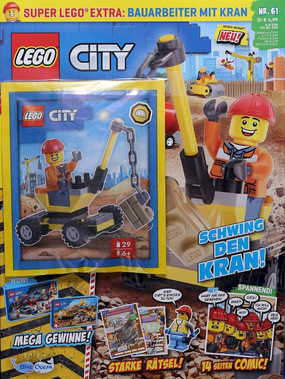 Lego City Tijdschrift Duitsland 2023 #61 Originele uitgave + Cadeau
