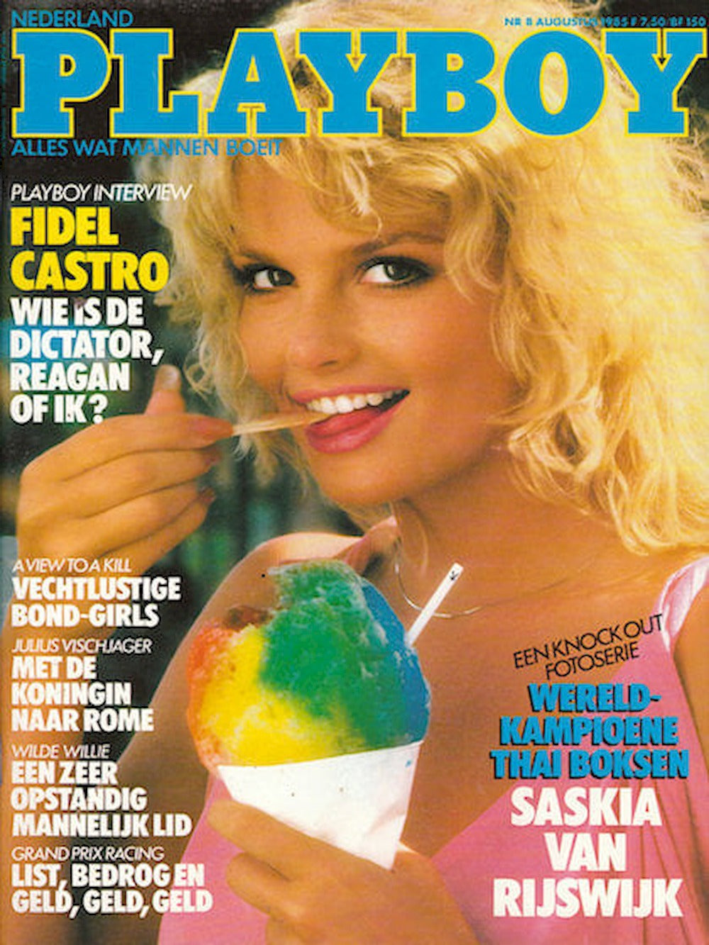 Playboy Rivista Paesi Bassi 1985-08 Lesa Pedriana Hope Carlton Edizione originale