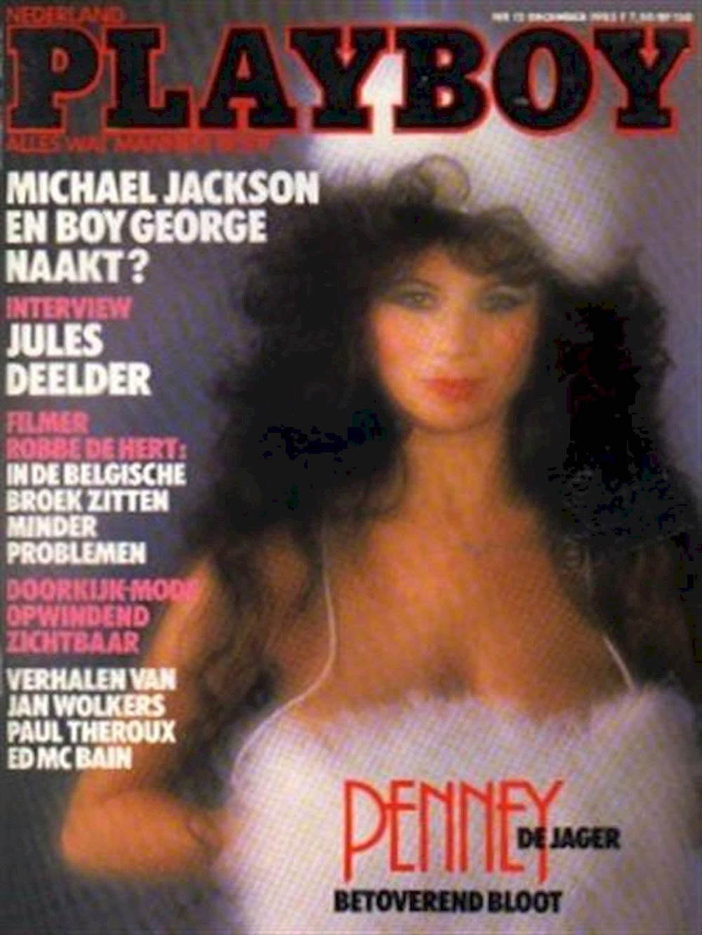 Playboy Magazine Pays-Bas 1985-12 – Penney De Jager Carol Ficatier – Édition originale
