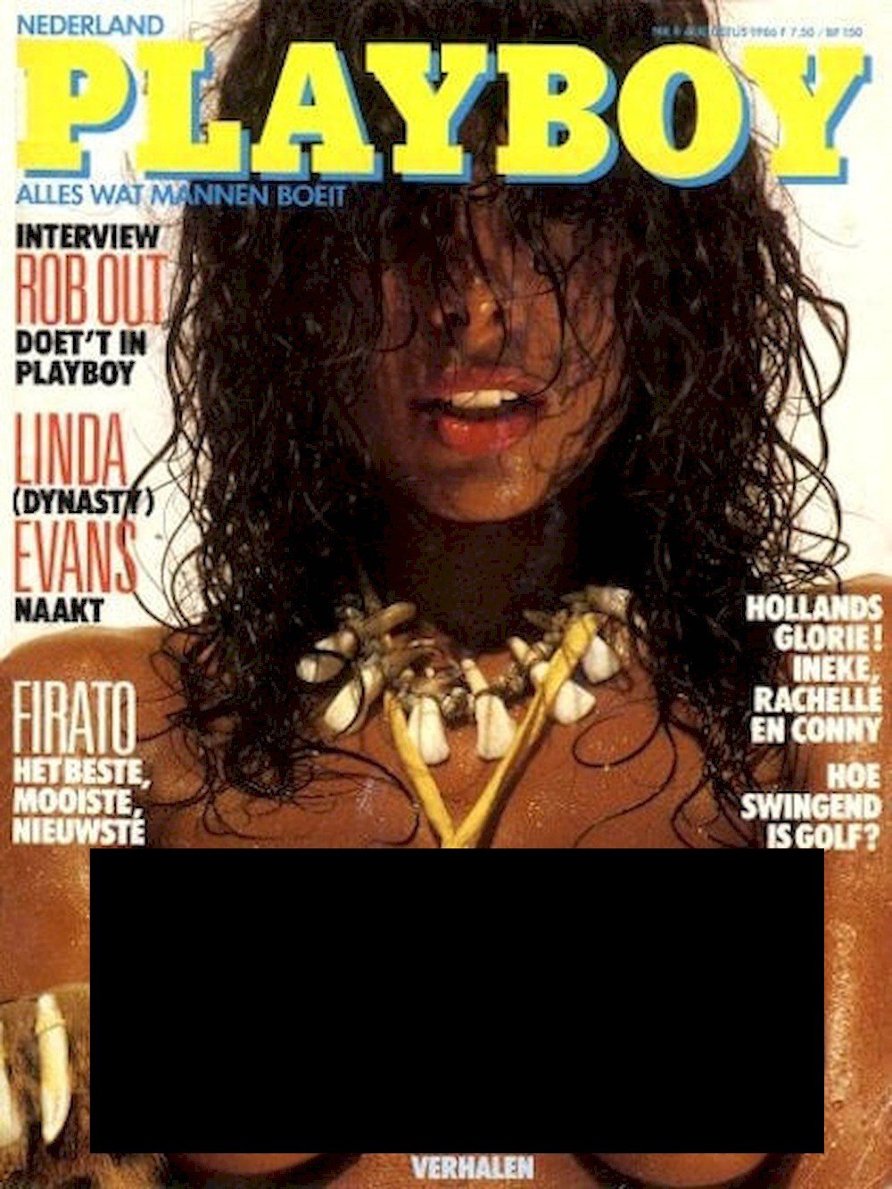 Playboy Magazine Pays-Bas 1986-08 Patricia Martinez Rebecca Ferratti Édition originale