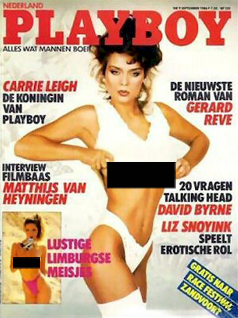 Playboy Magazine Netherlands 1986-09 – Carrie Lee Carrie Leigh Lynne Austin – Original Print Issue