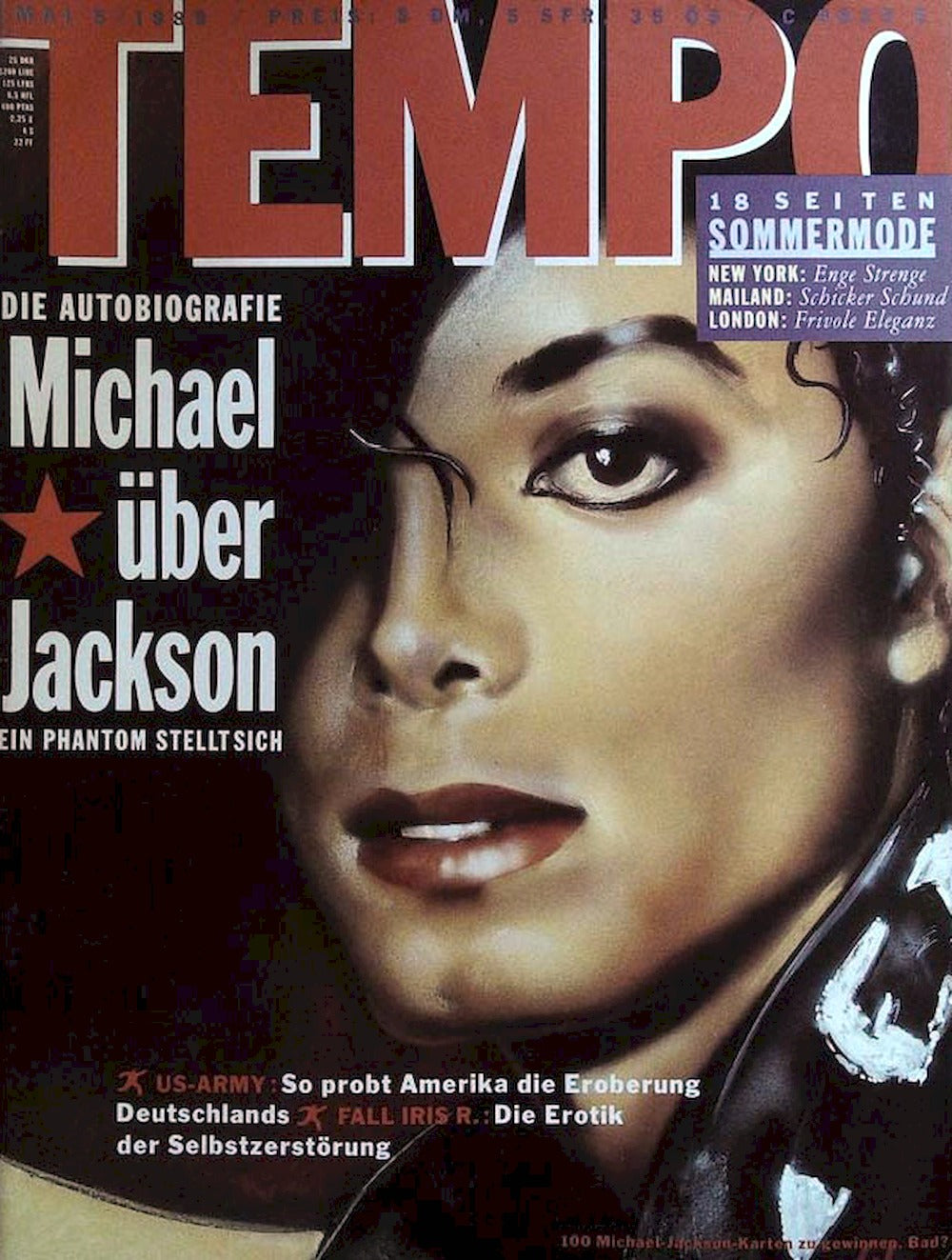 Tempo Magazin Deutschland 1988-05 Michael Jackson